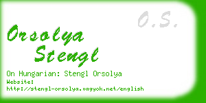 orsolya stengl business card